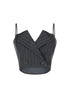 Kamali Pin Stripe Woven Tailored Top